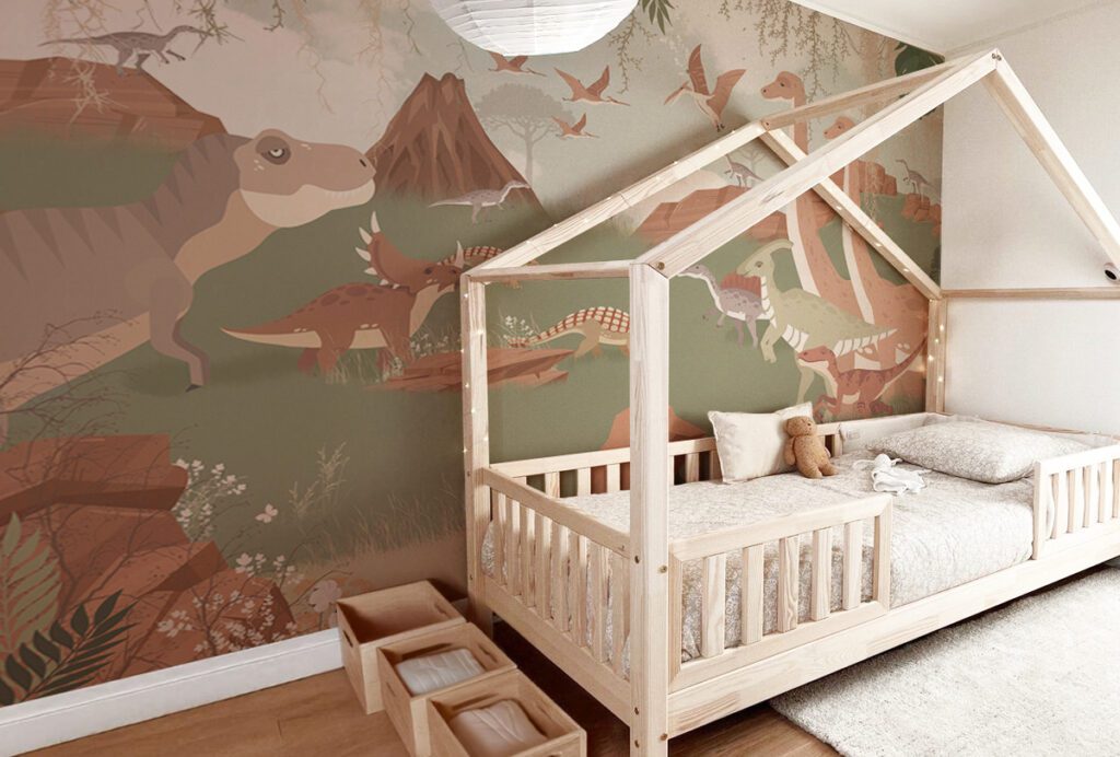 Step back in time, roaring dinosaurs and lush prehistoric landscapes take you on a journey to ancient times! Wallpaper