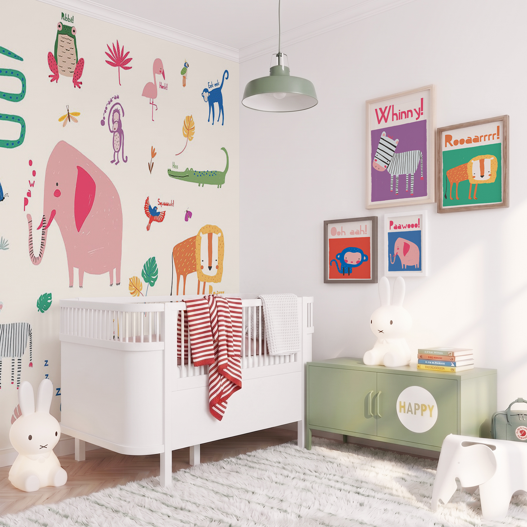 colorful animal posters