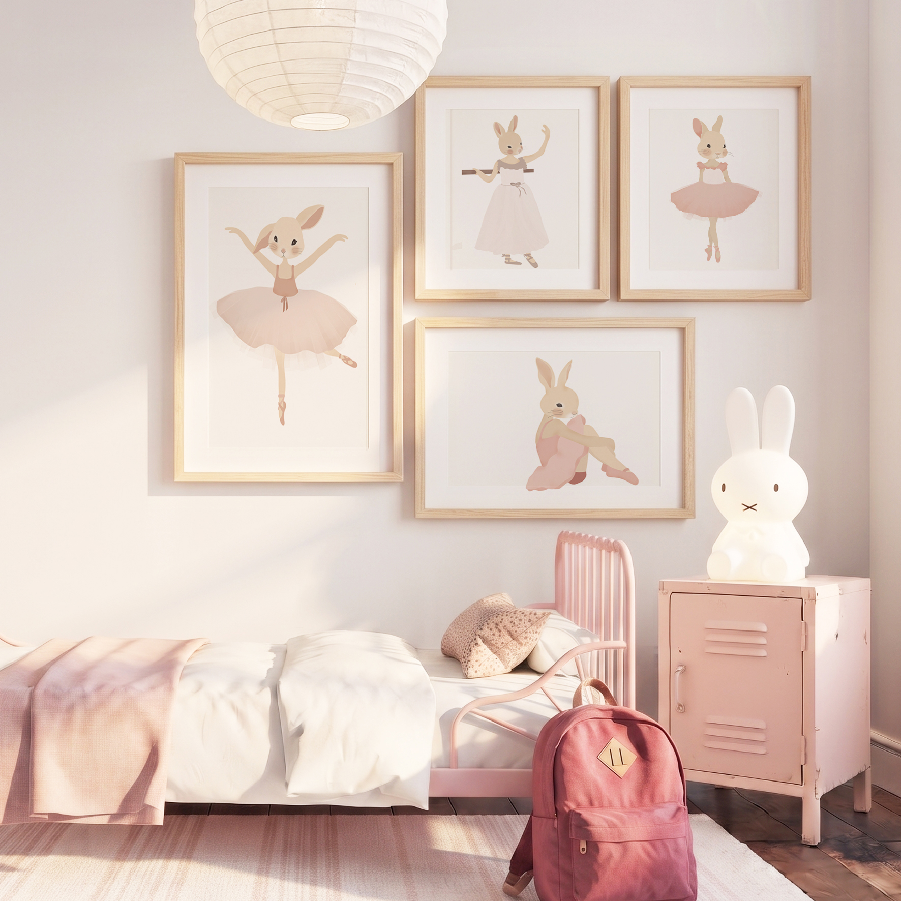 ballerinas poster bunnies dancing ballet